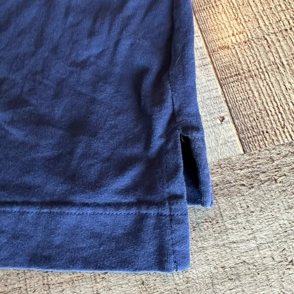 Vintage Nike Mens Blue & Navy Colorblock Cotton T-Shirt L Casual Short Sleeve - Picture 9 of 9